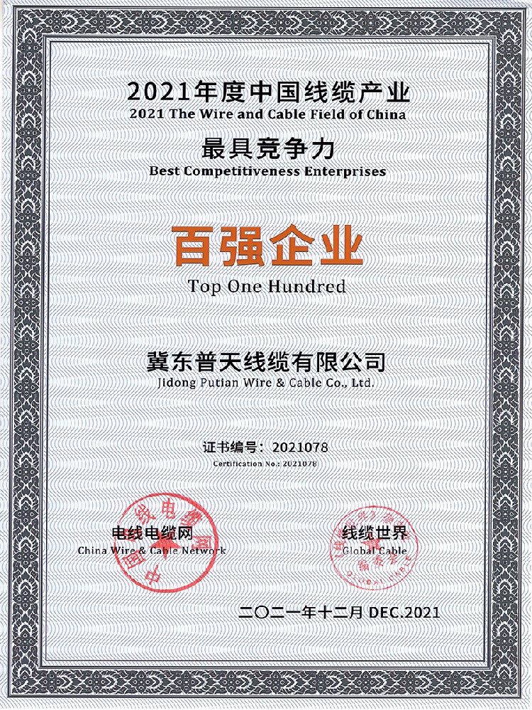 2021年百强企业